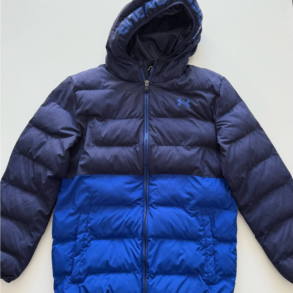 Under Armour Coldgear Navy and Royal Blue Hooded Jacket